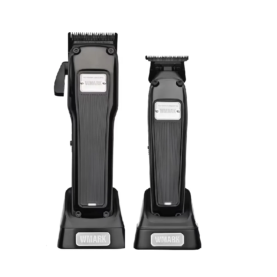 WMARK 2053+2054 Hair Clippers for Men - High Torque Brushless Motor & Detachable Blade -Cordless Hair Clipper Set for Barber