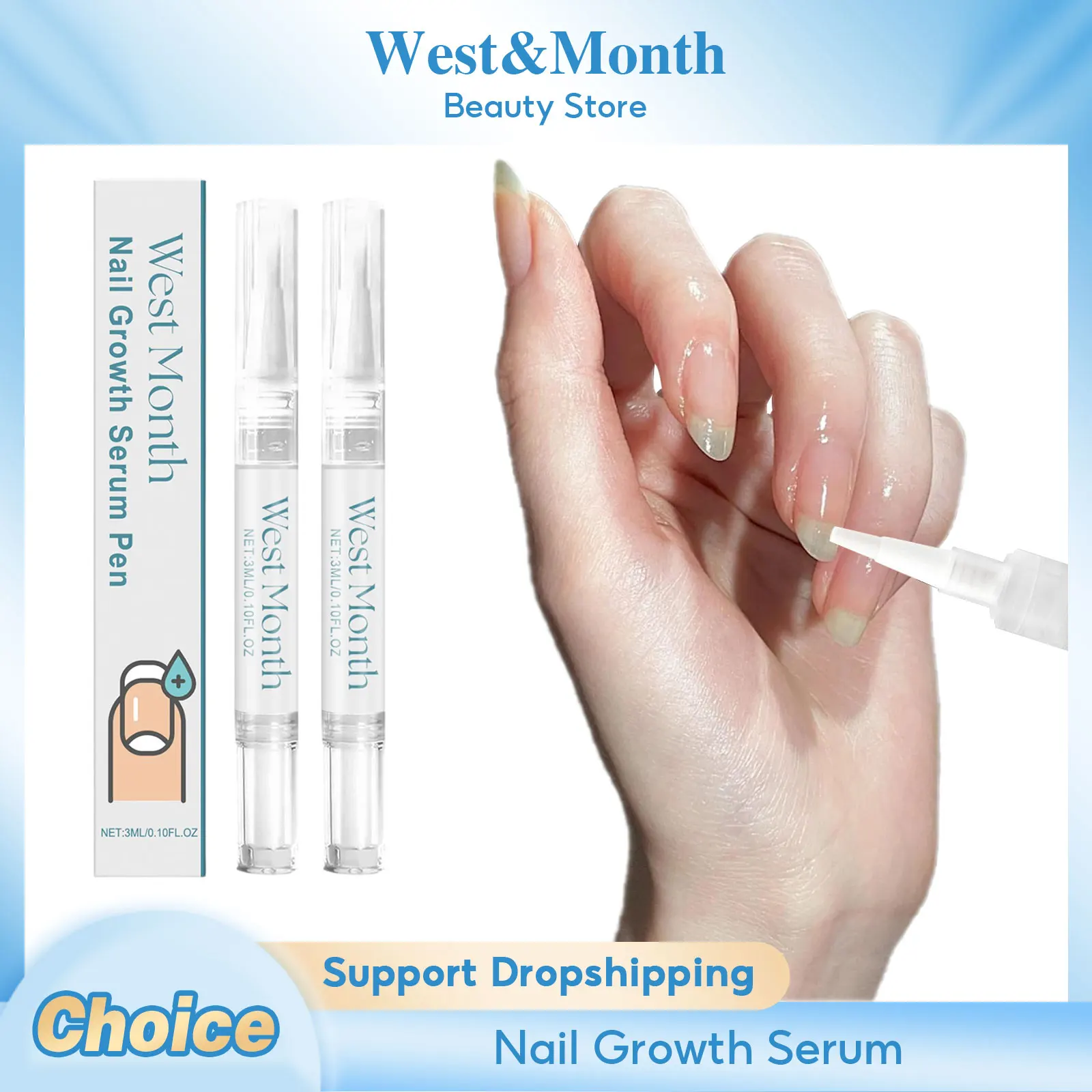 Nail Care Pen Deeply Nourishing Repairing Damaged Nails Surface Promote Nail Growth Reduce Dryness Strengthen Nail Cuticle Oil