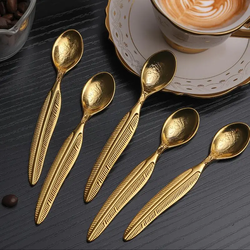 

Retro Coffee Spoon Creative Coffee Stirring Spoon Dessert Spoon Home Tea Dessert Stirring Spoon