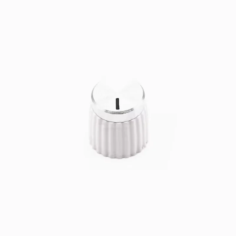 5 Stück 16x16mm Aluminium-Kunststoff-Set Zeiger / Zeigerloser Drehknopf für Marshall Gitarreneffektgerät Blumenförmiges Innenloch 6mm – Detail 7