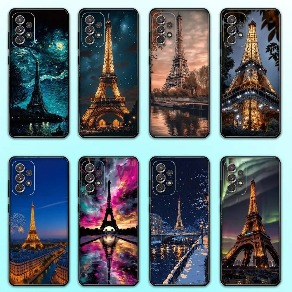 

Paris Eiffel Tower Phone Case For Samsung S25,S24,S21,S22,S23,S30,Ultra,S20,Plus,Fe,Lite,Note,10,9,5G Black Cover