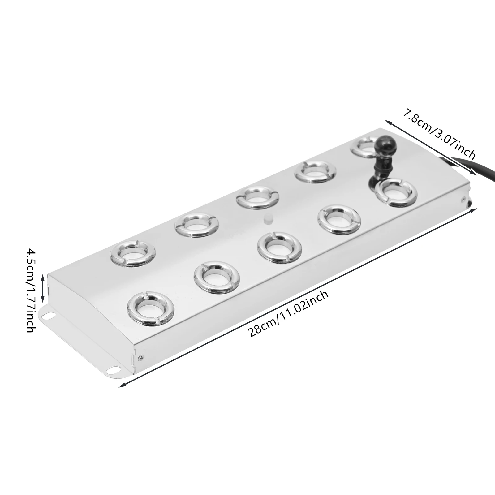 10-Kopf-Ultraschall-Nebelmaschine, Nebelerzeuger, Ultraschall-Nebelmaschine mit Schwimmer DC45V, Ultraschall-Luftbefeuchter, Nebelmaschine