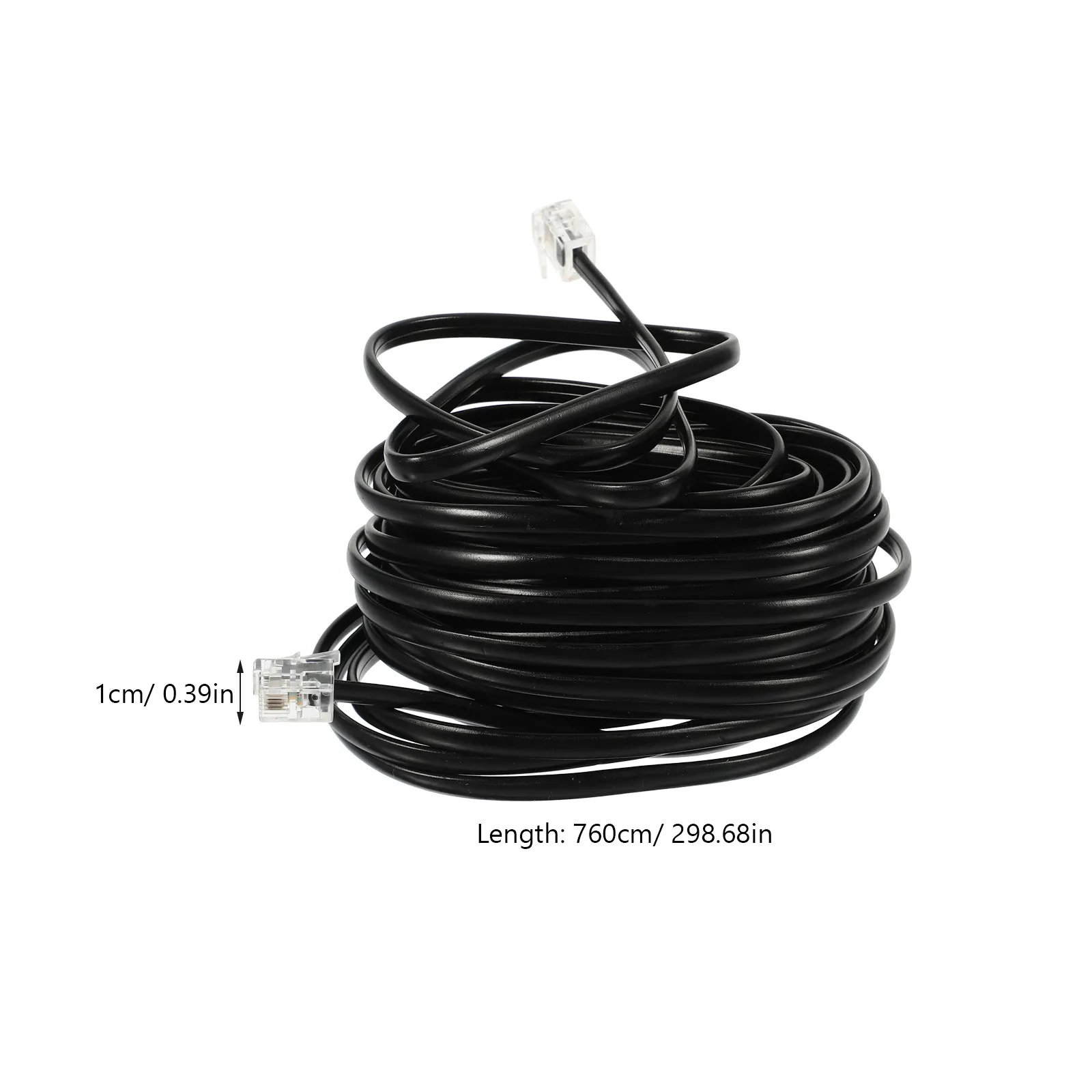 1Set Phone Cord Kit for Landlines Easy Plug Installation Clear Stable Call Quality Versatile Compatibility Adjustable Cable