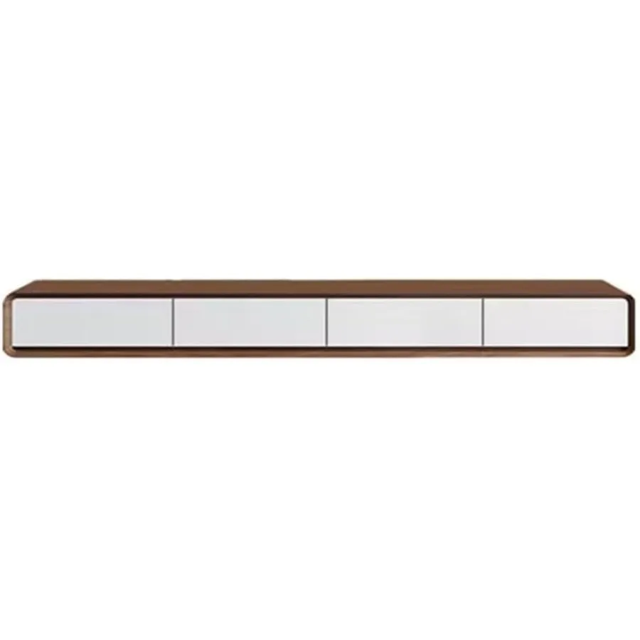 

Wall Mounted Floating TV Stand for Living Room Bedroom 62-94'' Wooden Media Console with Simple Design Brown 160x24x20cm Shelf