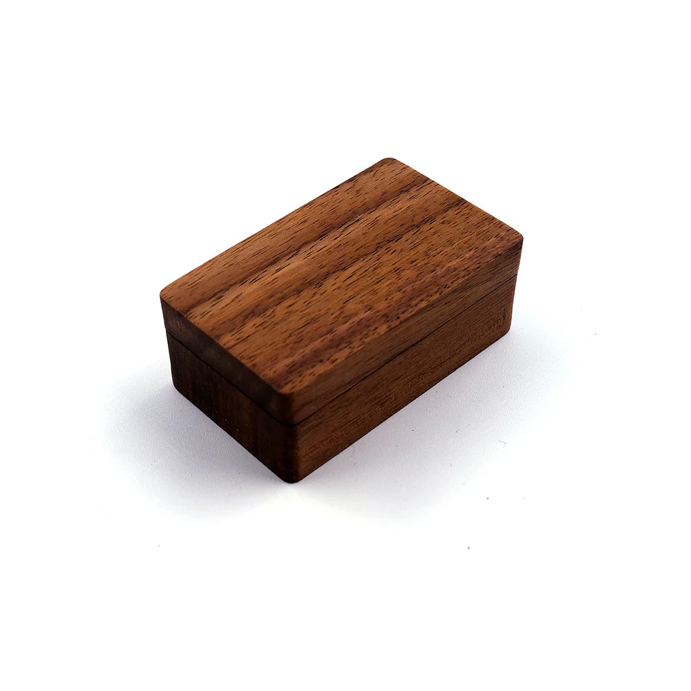 Walnut Solid Wood Cufflinks Tie Clip Storage Box Cufflinks Tie Clips Magnetic Wooden Box Men's Cufflinks Exclusive Gift Box