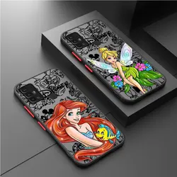 Matte Soft Cover Case for Samsung Galaxy A51 A13 A52 A31 A12 A34 5G A30 A30s A14 A71 4G A70 A50 Disney Princess Funny Silicone