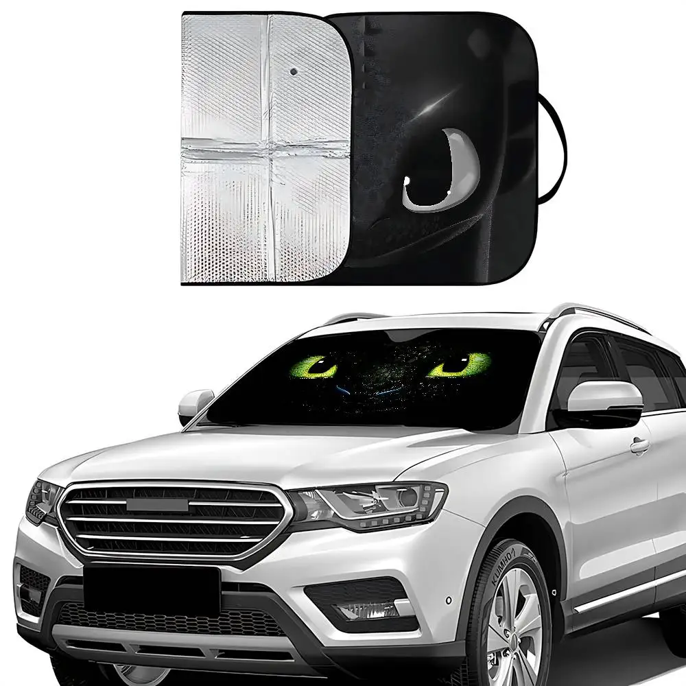 Cute Anime-t-tOOthlesS-S Stylish And Trendy Windshield Sunshade, Car Windshield Cover, Car Sunshade Curtain, Car Sun Protection