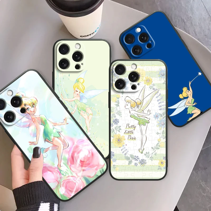 Wonderful Fairy Cartoon Cute For iPhone 15 14 13 12 11 XS XR X 8 7 SE Pro Max Plus Mini Black Back Phone Case