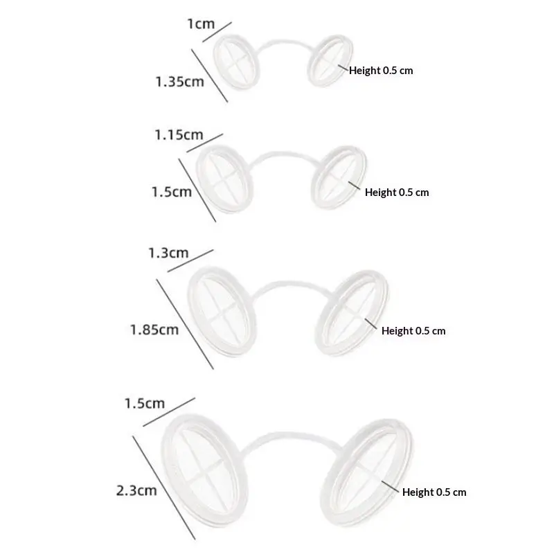 4 Pcs 4 Sizes Disposable Nose Filters Invisible Nasal Plugs For Outdoor Daily Use Dust Allergy Smog Control Nose Plugs For Dust view 6
