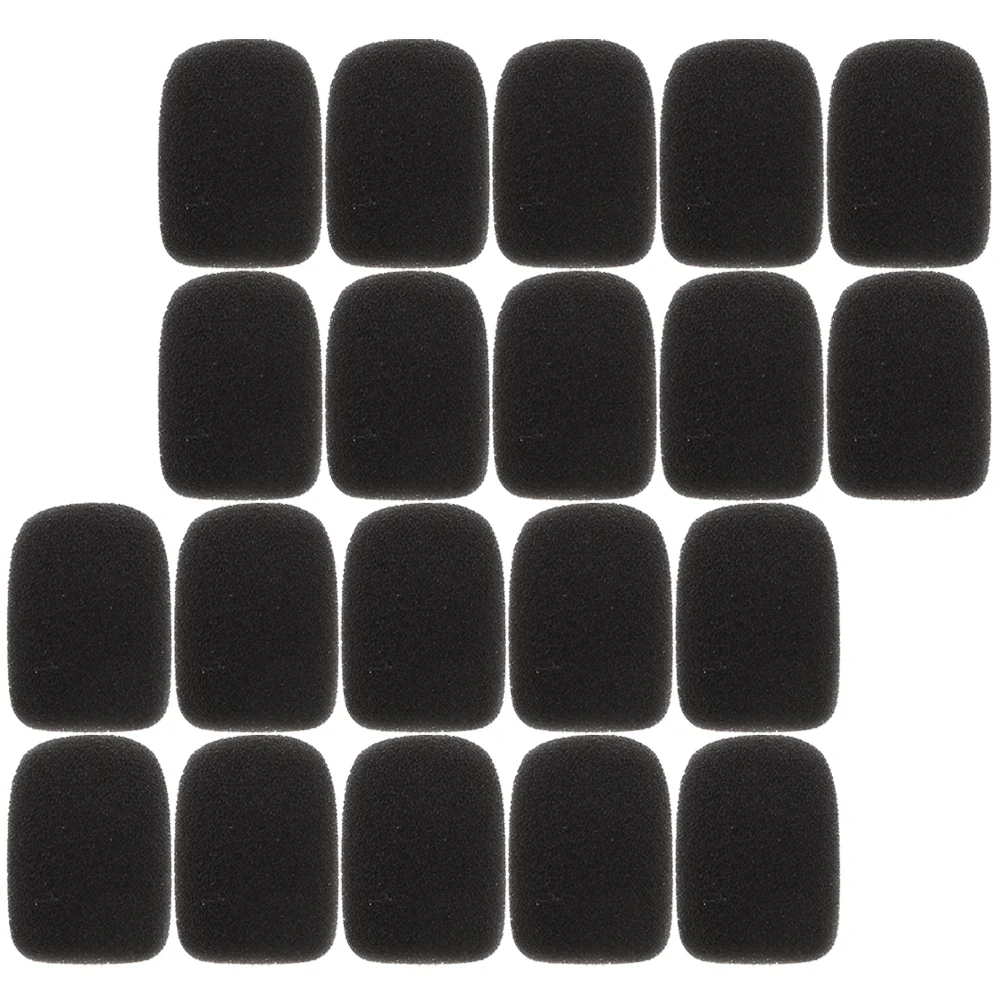 24 Pcs Standard Handheld Mic Cover Headset Microphone Covers Foam Supply Accessory Windscreen for Earphones