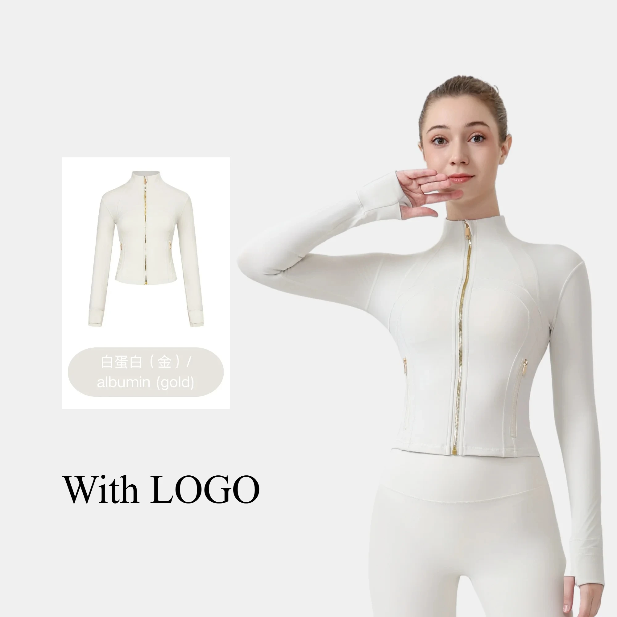 

Лимонная укороченная куртка для фитнеса с золотой молнией, облегающая эластичная быстросохнущая одежда для бега и йоги для женщин, тренировки