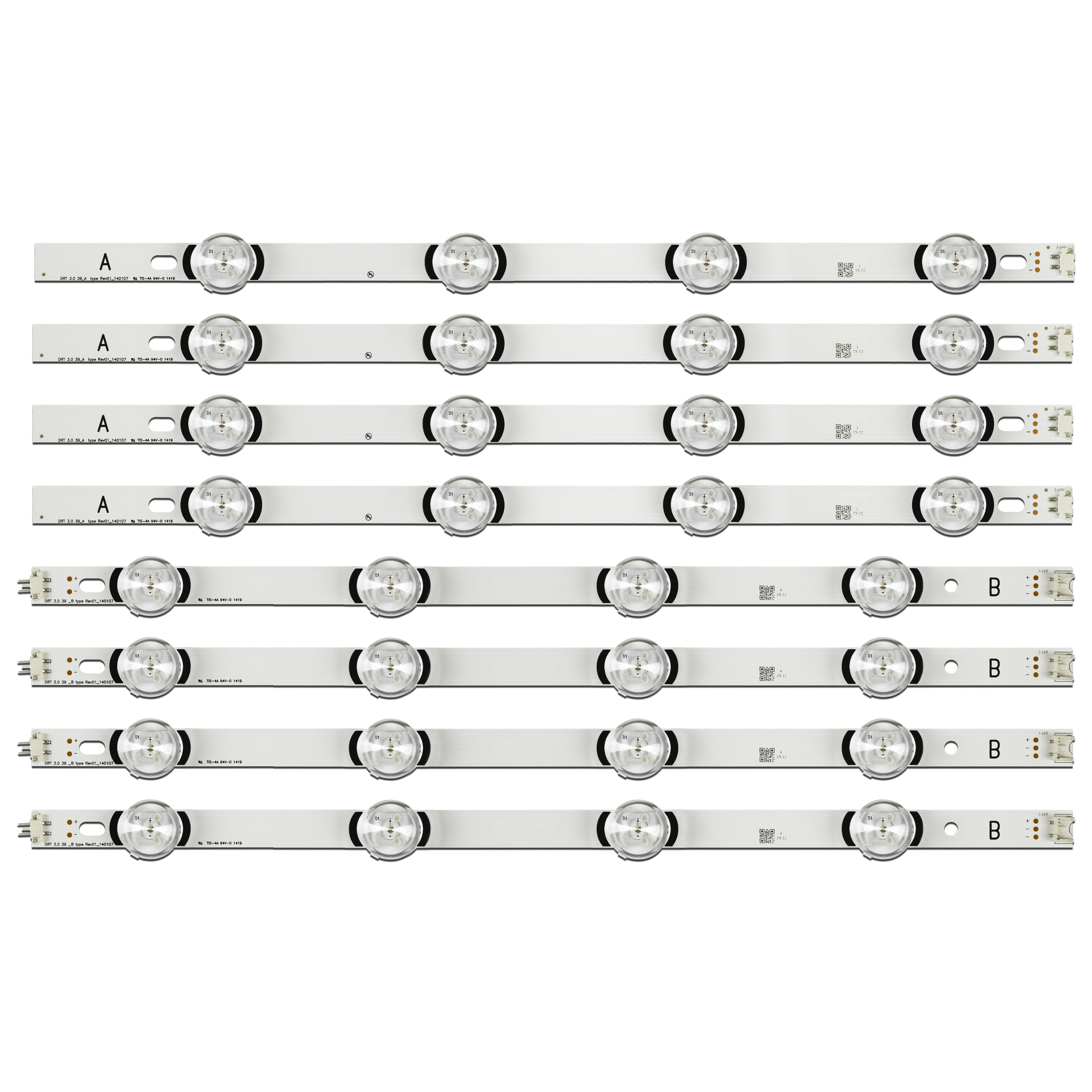 Matriz de tiras de LED com luz de fundo para 39LB 39LB563U 39LY560H 39LB540V 39LB582B 39LB563V 39LB5600 39LB653V NC390DUN-VXBP2 V390HJ4-PE1