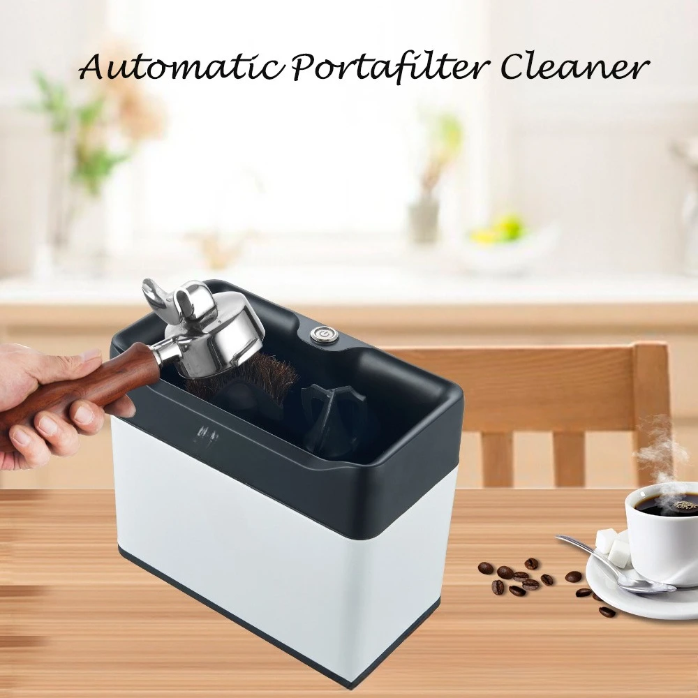 Coffee powder bowl cleaner electric espresso handle cleaner fans booster slag bucket