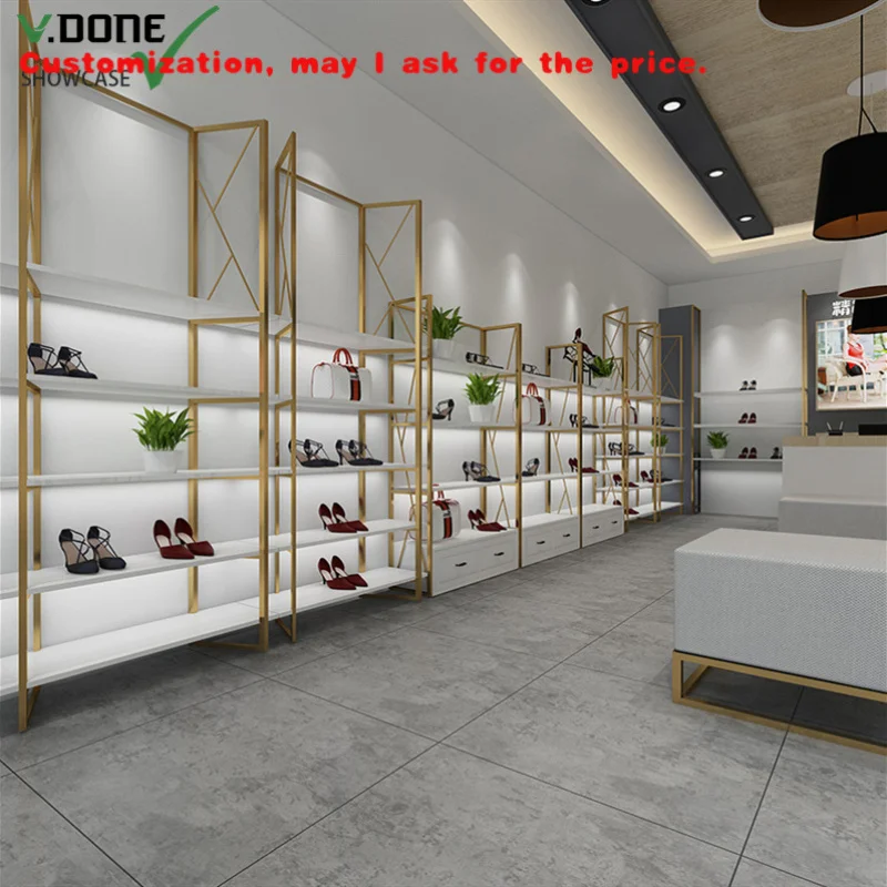 custom.Handbag  Shop Decoration Fashionable Trade Show Handbags Stand Display Lady Bags Showcase Shoe Handbag Shop Furniture