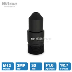 Witrue Pinhole Camera Lens CCTV 30MM M12*0.5 Mount 1/2.7
