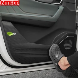 For Geely Okavango 2024 2023 Car Styling Leather Door Anti Kick Pad Protection Side Edge Film Protector Stickers Accessories