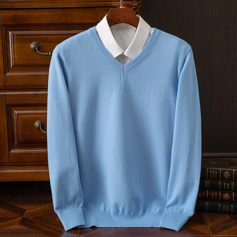 NONE Cashmere V-Neck Pullover 4XL 9