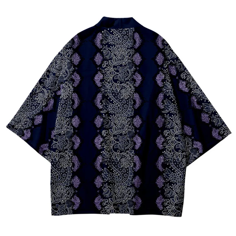 Retro Ethnic Pattern Summer Loose Japanese Fashion Kimono Harajuku Streetwear Cardigan Robe Women Men Haori Top Yukata