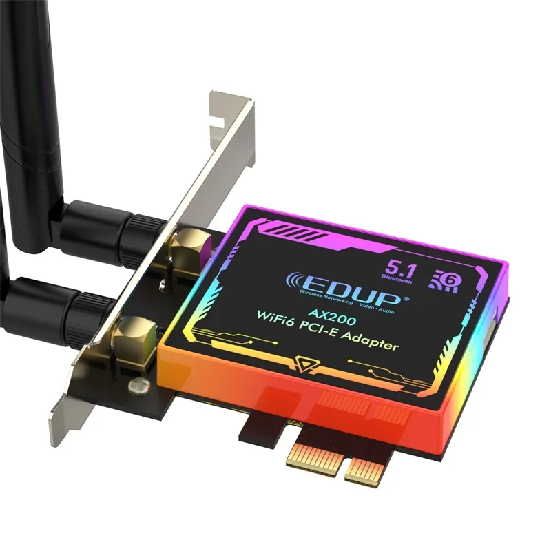 ワイヤレス Wifi 6 アダプター PCIE X1 ネットワークカード 2974Mbps イーサネット信号レシーバー Bluetooth 5.1 デュアルバンド 2.4G & 5G ネットワーキング