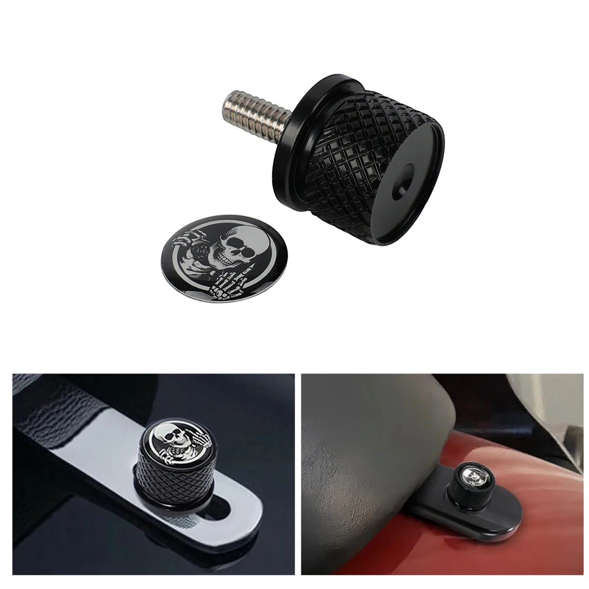 Quick Release Rear Fender Seat Bolt Mount Screw1/4' 20 For Harley Davidson 1997-Later XG, X, Dyna, Softail, Sportster