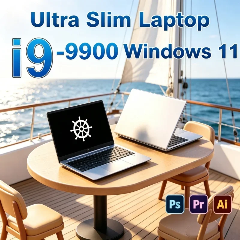 Laptop Intel I9-9900 Windows 11 14.1 Inch Stable Notebook Computer Gamer 16GB RAM 1TB 2TB SSD PC Gaming Office 1920*1080 4K HD
