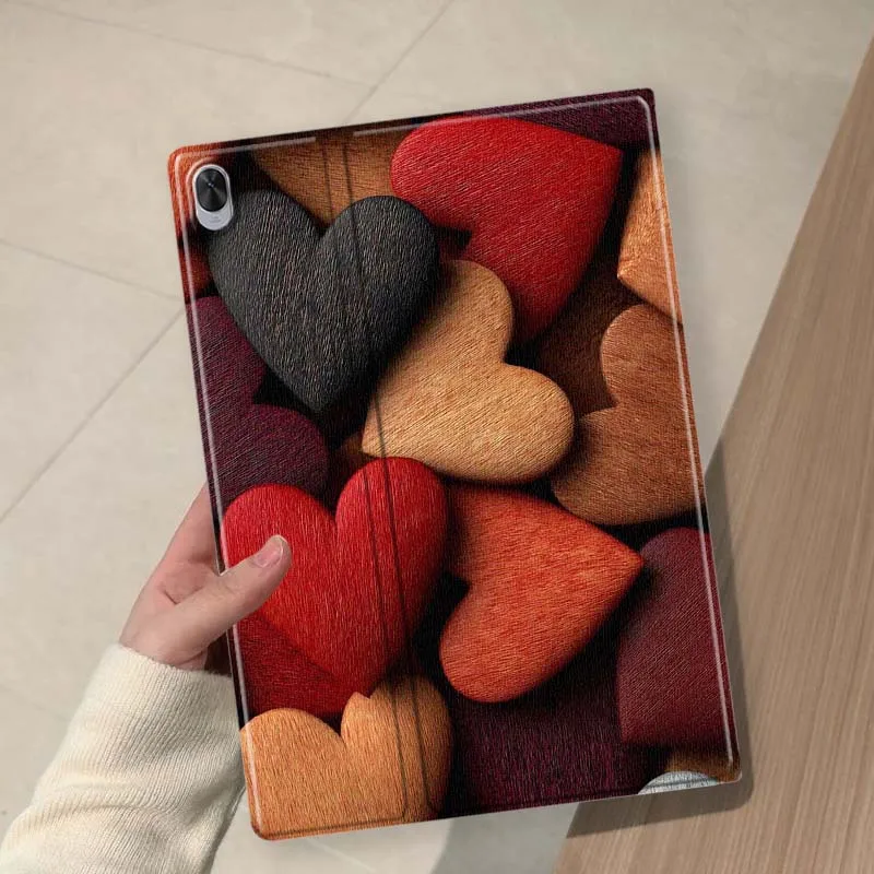 Heart Shape Decoration For Huawei MediaPad 11 M5 M6 ES Pro M5Lite Honor Pad V7 V8 X7 X8 X9 GT Pro Tab Tablet Case Soft