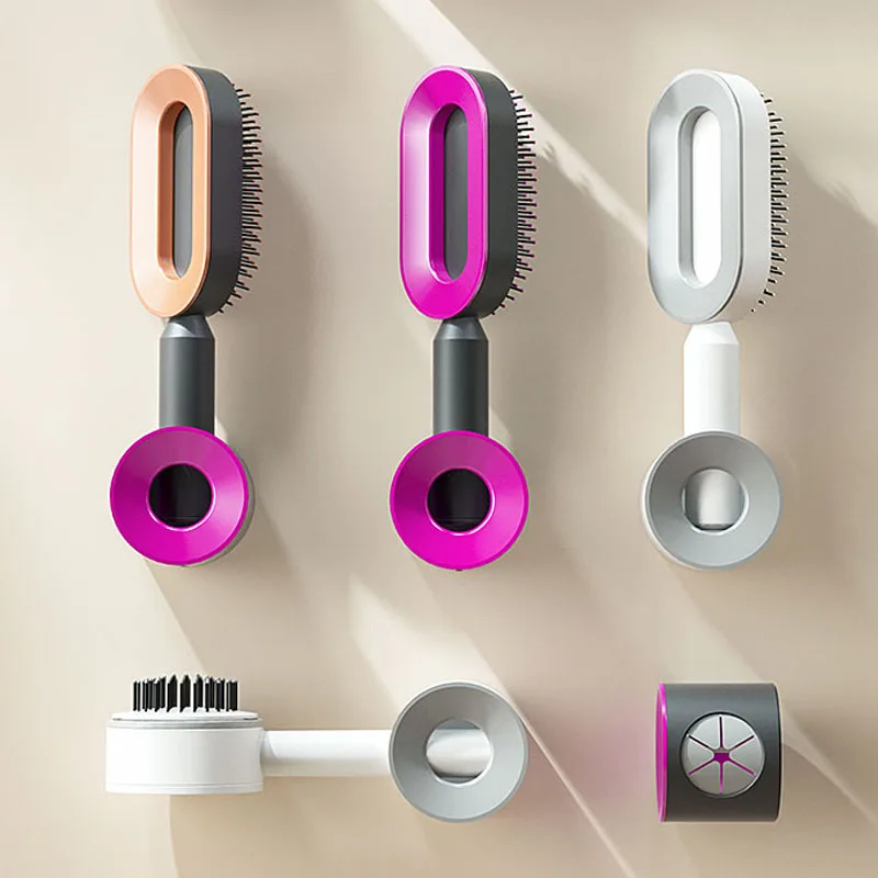 อัพเกรดกด-ประเภททําความสะอาดด้วยตนเองแปรงผม Air Cushion หวีสุภาพสตรี LongHair 3D Central ถุงลมนิรภัยหวีนวดในครัวเรือน Hairbrush