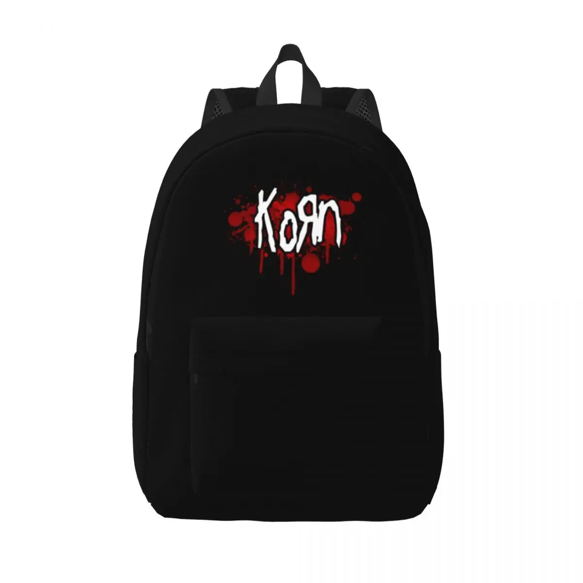 Korn Classical Backpack Outdoor Student Hiking Travel Rock Band Music Daypack for Men Women Laptop Canvas Bags