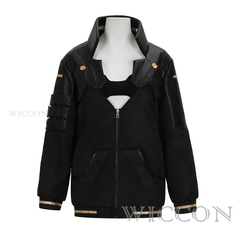 Costume de Cosplay Anime Edgerunners Rebecca, veste, perruque, autocollants de tatouage, couvre-chef, Costumes d'halloween pour femmes