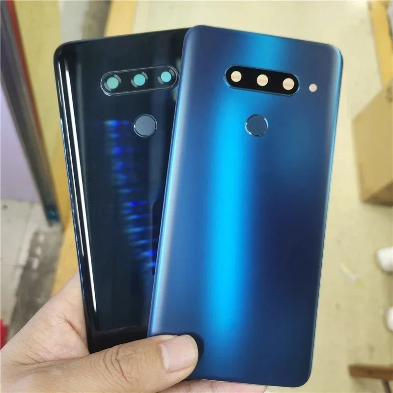 

Glass Housing Cover For LG V40 ThinQ V405QA7 V405UA V405TAB V405UA0 Back backshell Cover Rear Door With Camera Lens+Fingerprint