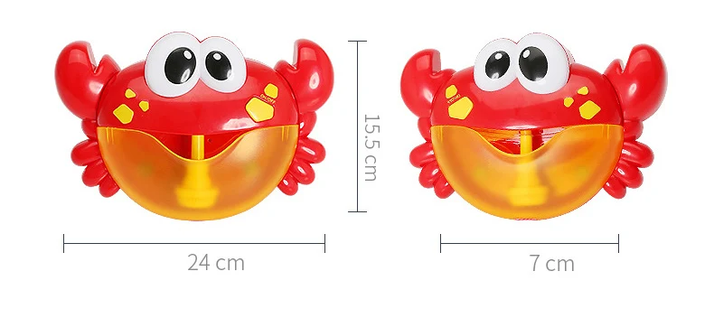 تهب فقاعة آلة الموسيقى السرطانات حمام الطفل لعبة فقاعة صانع السباحة حوض الصابون آلة لعبة للأطفال مع الموسيقى المياه