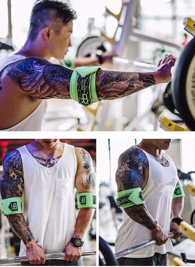 2-teilige Stärke-Ellenbogenbandagen für Gewichtheben, 90 cm, elastische Ellenbogenstütze und Kompression für Powerlifting, Cross-Workout-Ellenbogengurte – Detail 13