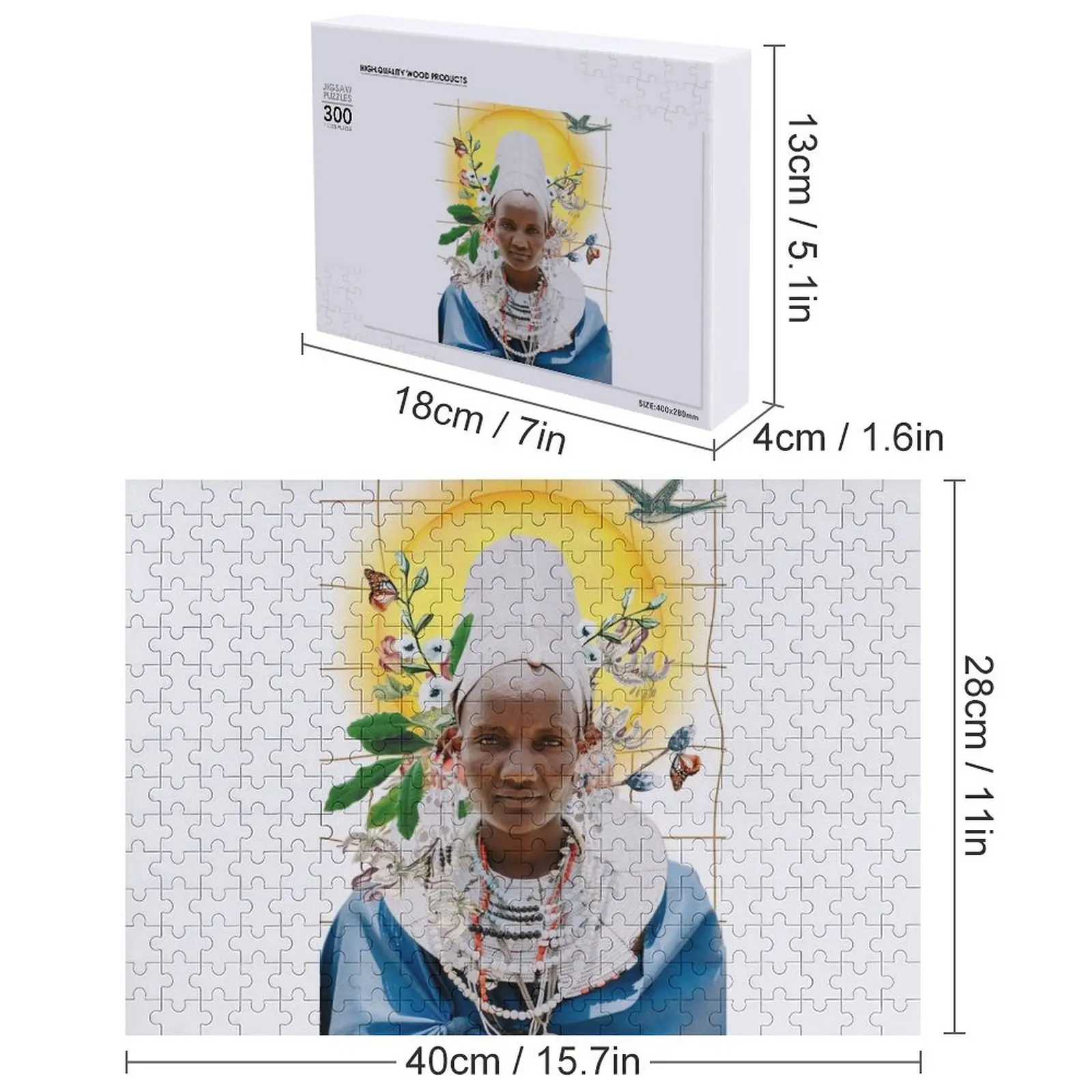 어린이를 위한 Mere Afrique 직소 퍼즐 나무 이름 목재 이름 크리스마스 장난감 퍼즐