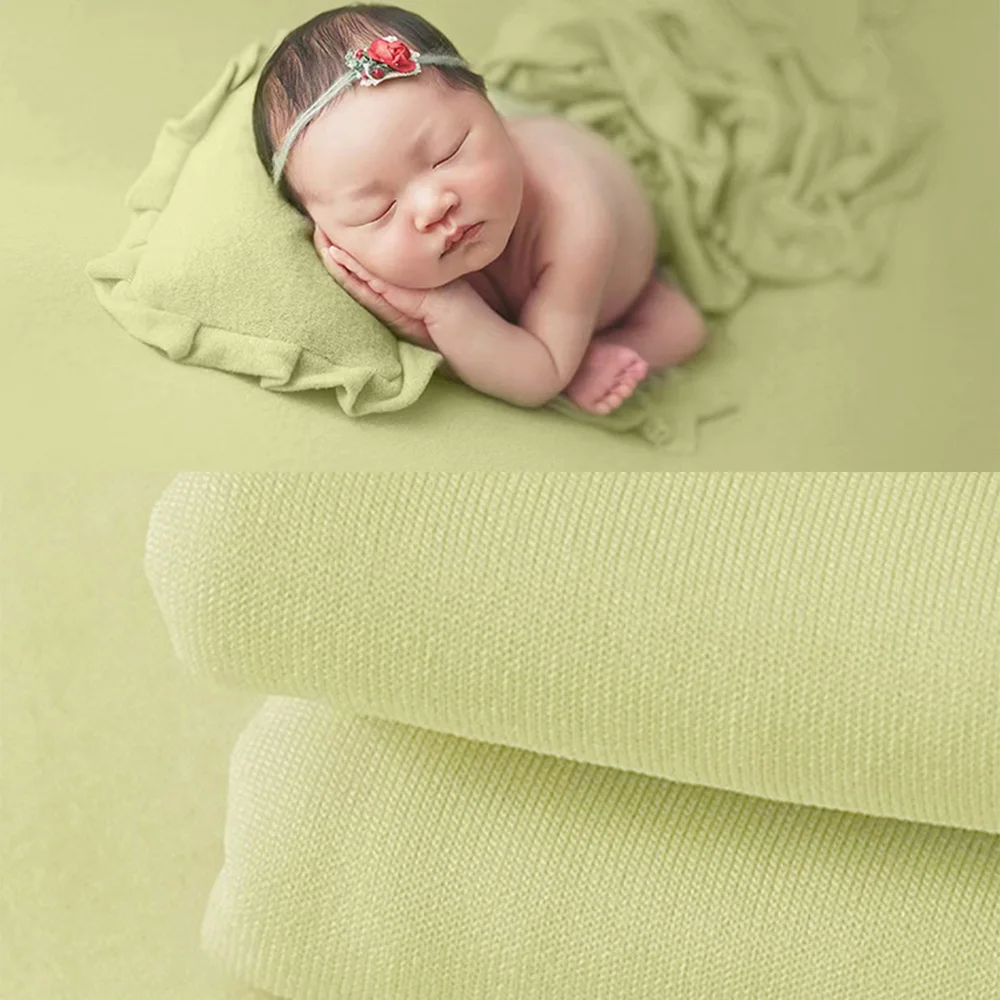 Alat Peraga Selimut Latar Belakang Fotografi Bayi Baru Lahir Lembut Pembungkus Merenggang Latar Belakang Foto Studio Warna Solid Bungkus Pemotretan Bayi Berpose