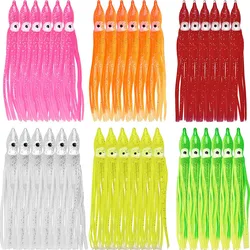 Fishing Lures Octopus Squid Skirts Soft Plastic Lures Trolling Saltwater Bait For Jigs Silicone Artificial Jigging Bait Tackle