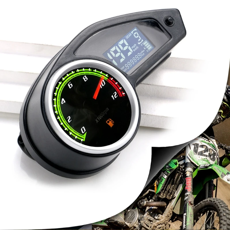 Wearproof Motorcycle Instrument Universal Water Digtal Speedometer Meter Display Dashboard