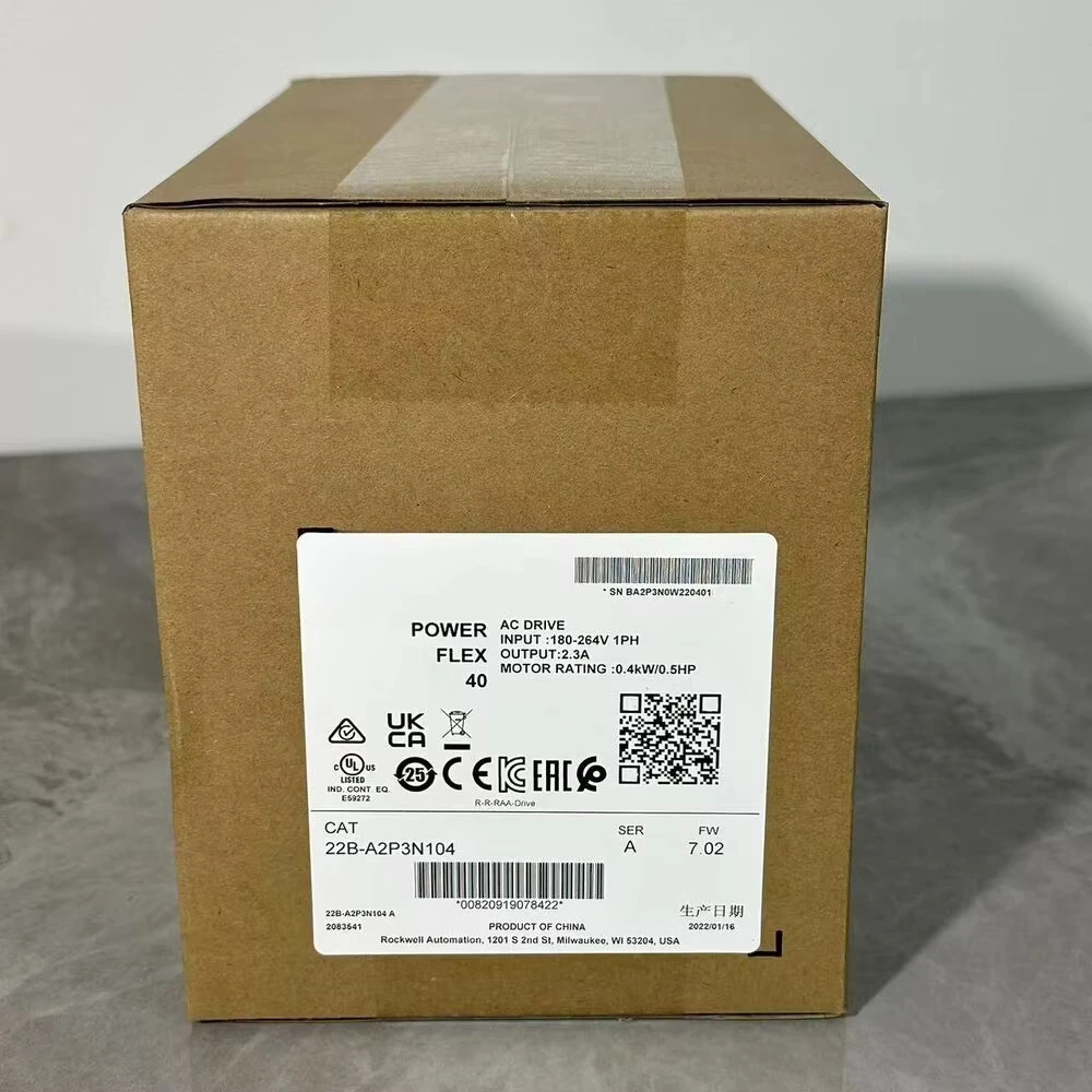 NEW AB 22B-A2P3N104  40- 0.4 kW (0.5 HP) AC Drive 22BA2P3N104