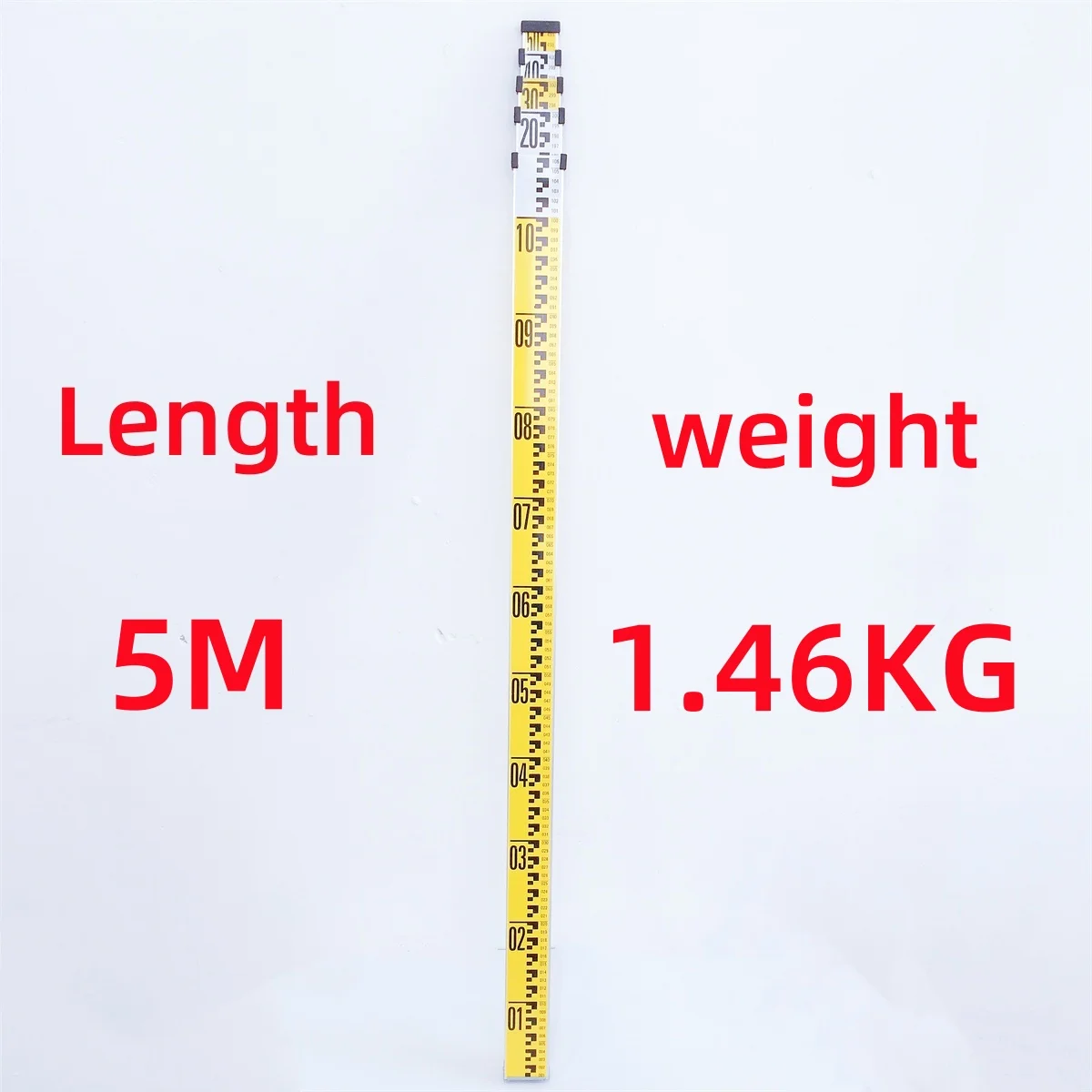 10 PCS aluminum staff  5M leveling staffmeasuring staff  Telescopic aluminum staff