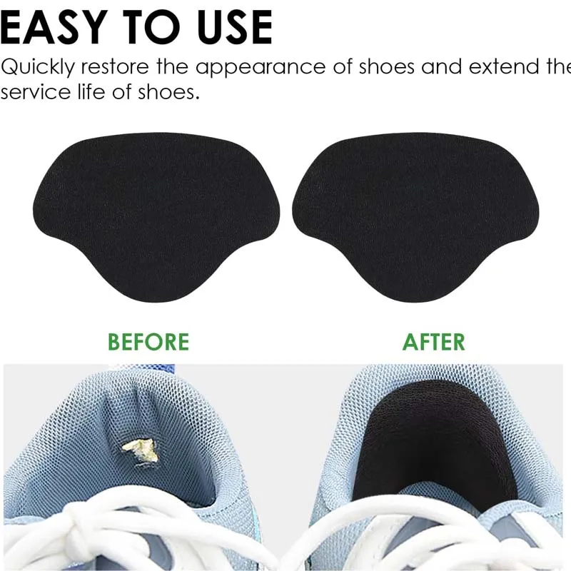 6PCS Shoe Heel Repair Patch Kit Self Adhesive Inside Shoe Patches Holes Leather Heel Pads Shoe Glue Sole Repair Shoe Repair Glue image 2