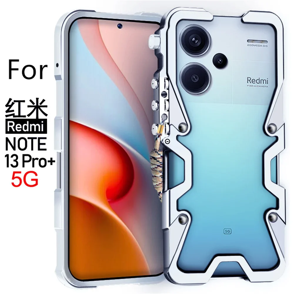 

Металлический бампер для Xiaomi Redmi Note 13 14 Pro + Алюминиевый чехол-бампер для Redmi Note 11e 11T 12 Turbo 12 Pro 13 14, чехол