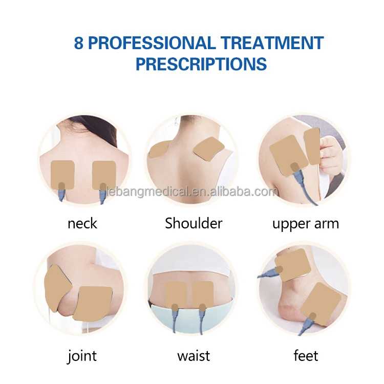 Neuromuscular Electrical Stimulation Massaging Vibrating Machine TENS Therapy Apparatus For Back Pain Relieve