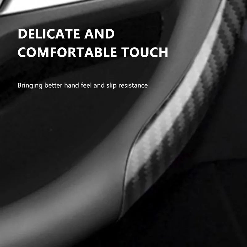 1pcs Fashion Leather Carbon Fiber Car Steering Wheel Cover Car Accessories For Volvo Xc90 S60 S80 Xc60 Xc70 Xc90 Fh V50 S40 C30