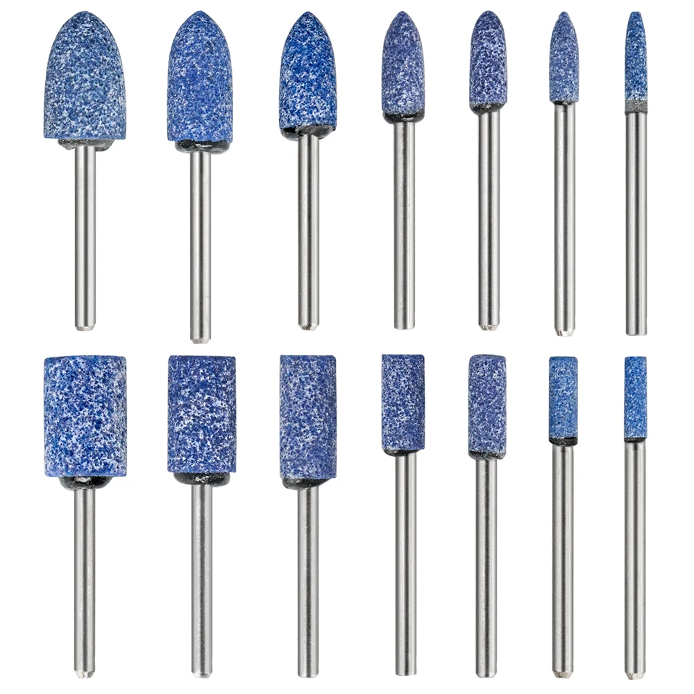 Niebieska ceramiczna głowica szlifierska do polerowania tarcz ściernych do elektronarzędzi obrotowych Dremel z chwytem 3 mm
