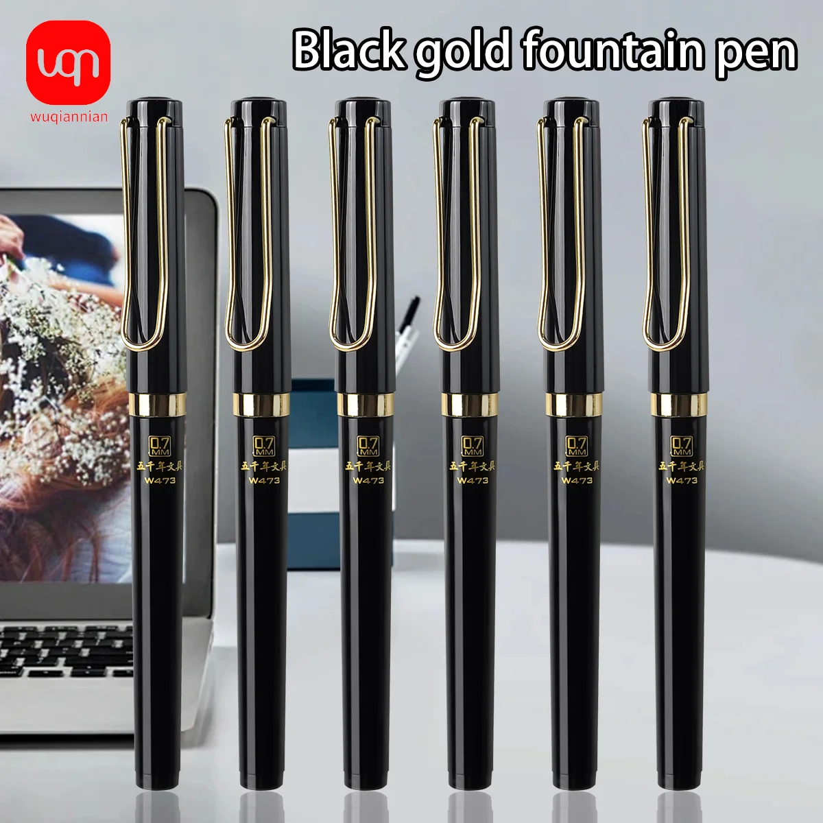 

WQN-4/8/12 шт. матовая весенняя гелевая ручка с наконечником высокой емкости 0,7 мм, черные чернила, гладкая и быстросохнущая, школьная и офисная ручка для подписи