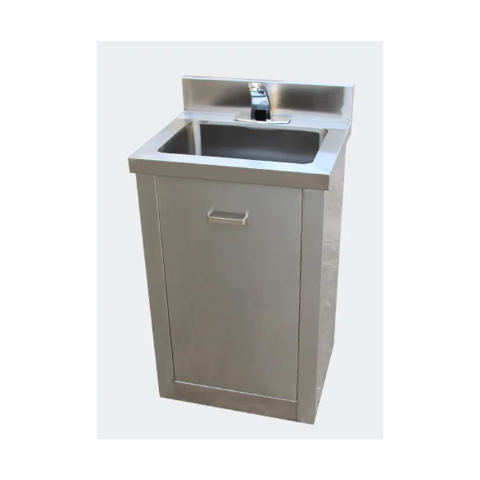 Custom Free Stand Portable Stainless Steel Hand Wash Sink With Hot Water