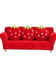 Children Room More Than Cute Cartoon Cloth Art Sofa Sofa Combination Strawberry Bring Small Couch Pillow Kindergarten Baby