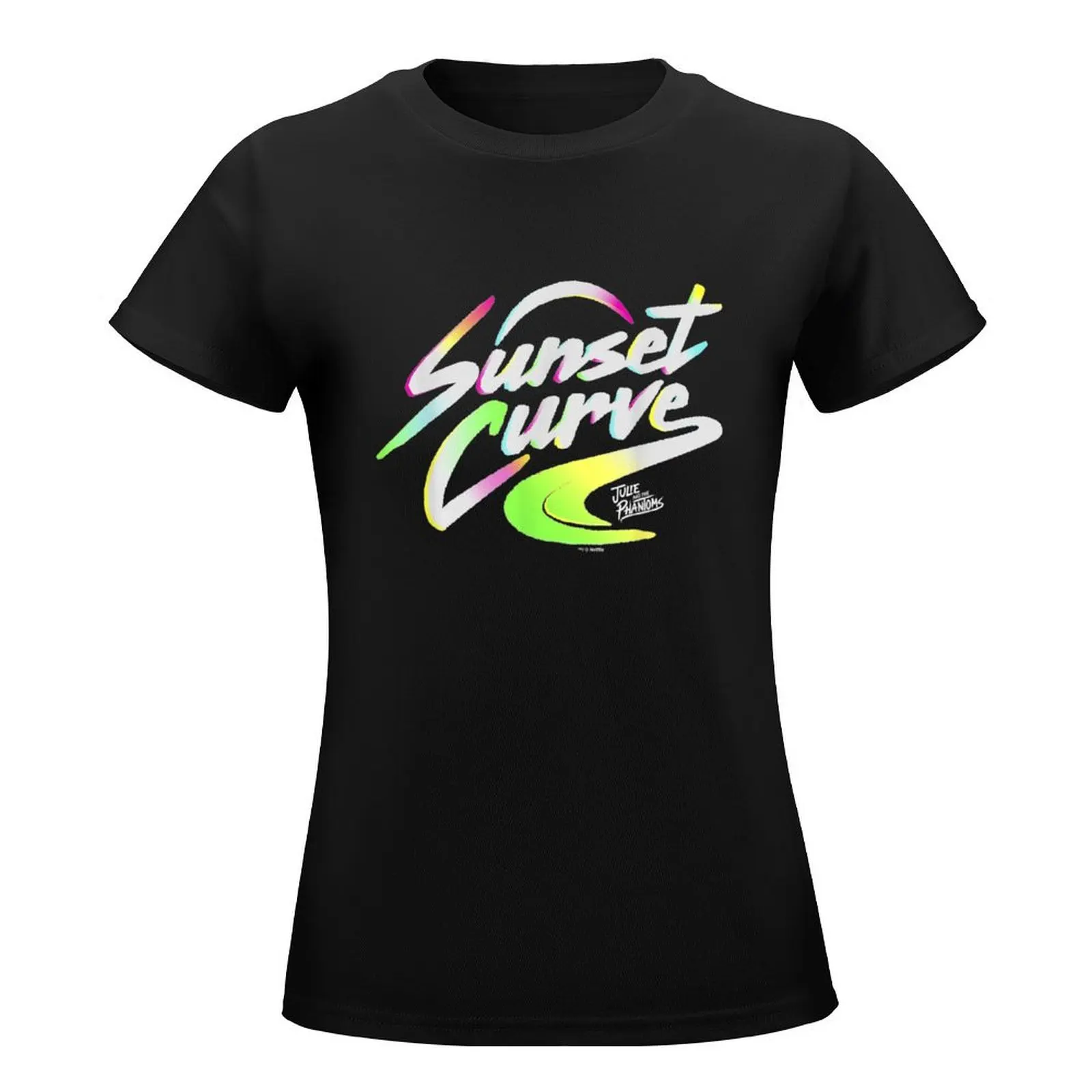 Julie And The Phantoms Sunset Curve Logo T-Shirt Aesthetic clothing summer top Women's t-shirt