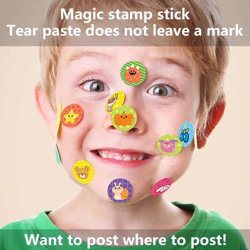 Interactive Stamp สติกเกอร์ชุดของเล่นสำหรับเด็กเพิ่มความคิดสร้างสรรค์ Stamping Craft ของเล่น