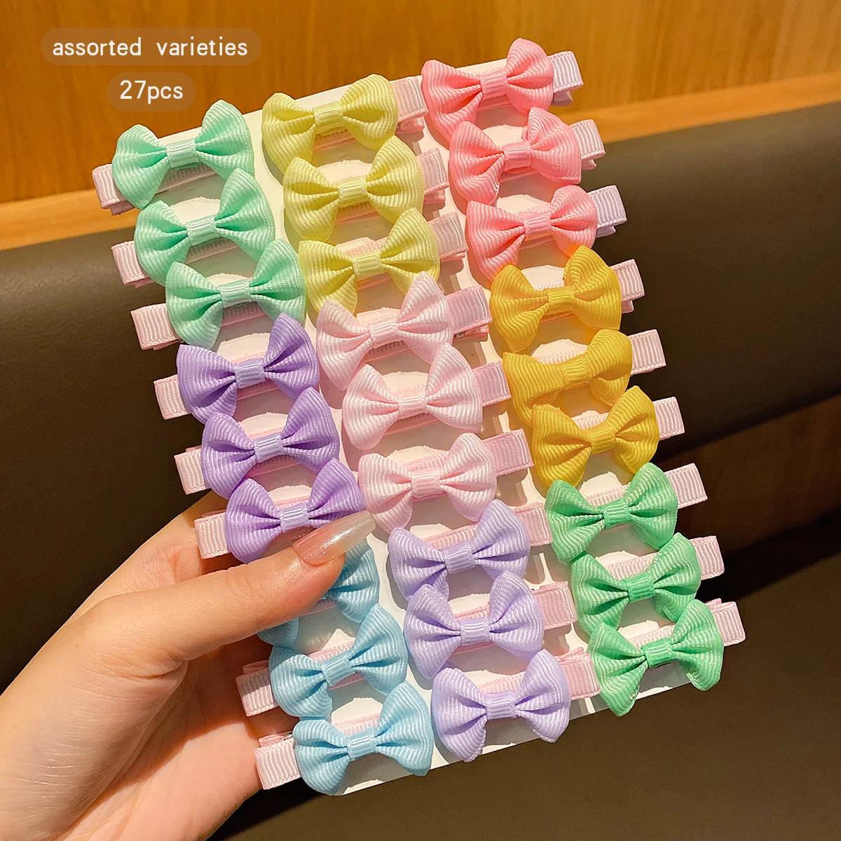 

27 colorful sweet wind hair clips with randomly selected hair colors suitable for daily use as hair accessories