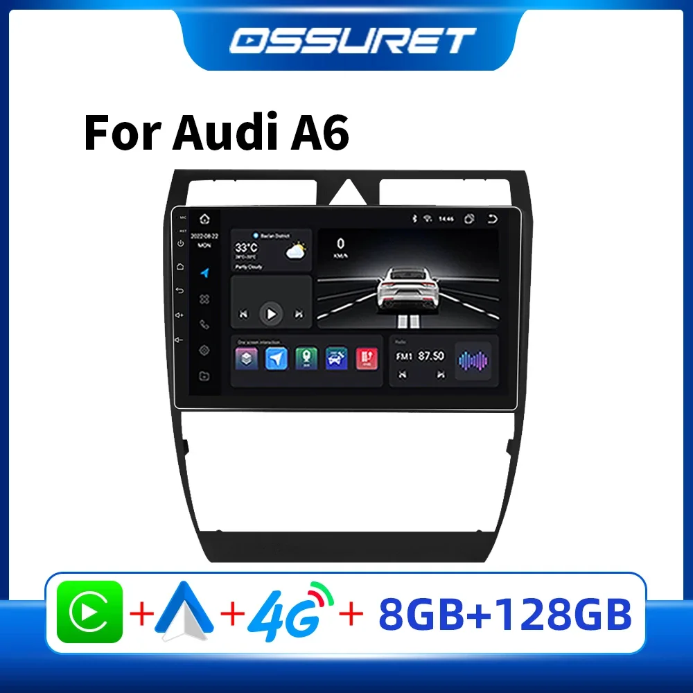 

Car Radio Android Stereo Player for Audi A6 C5 S6 RS6 2 1997 - 2004 Carplay Auto Audio Car Multimedia Video Receiver WIFI GPS